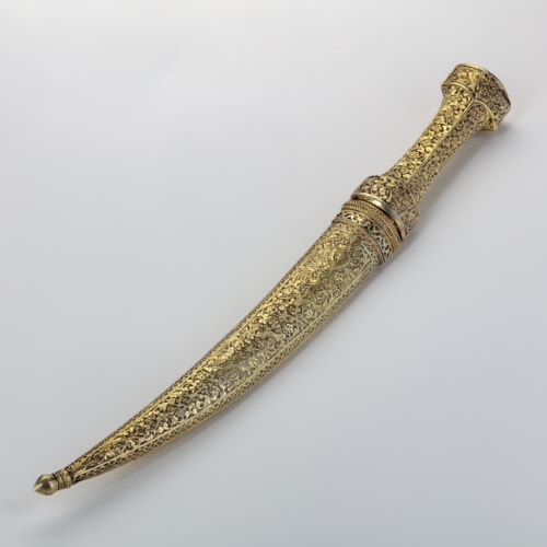 Ottoman Silver Gilt Jambiya